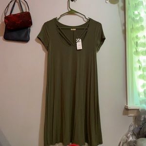 Olive Green Hollister Dress